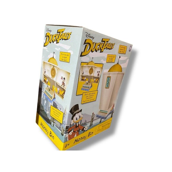 Disney Ducktales Money Bin Uncle Scrooge Coin Vault Playset New Phatmojo NIB - Picture 2 of 8